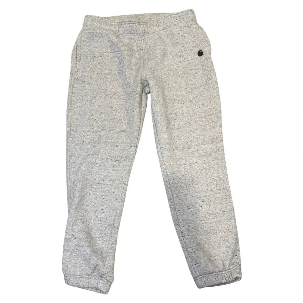 Carhartt Girls Relaxed Fit Fleece Jogger Sweatpants Heather Gray Size L 12-14
